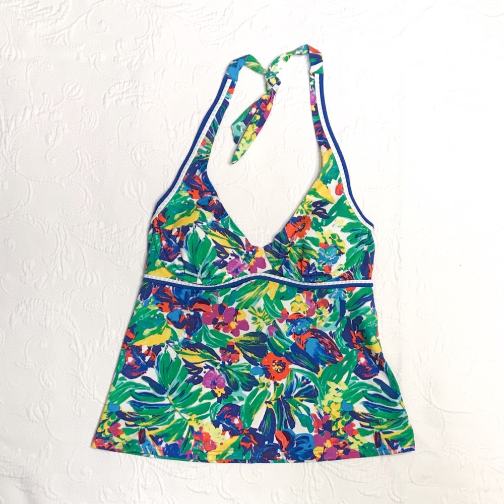 Lands End tankini top sz 2